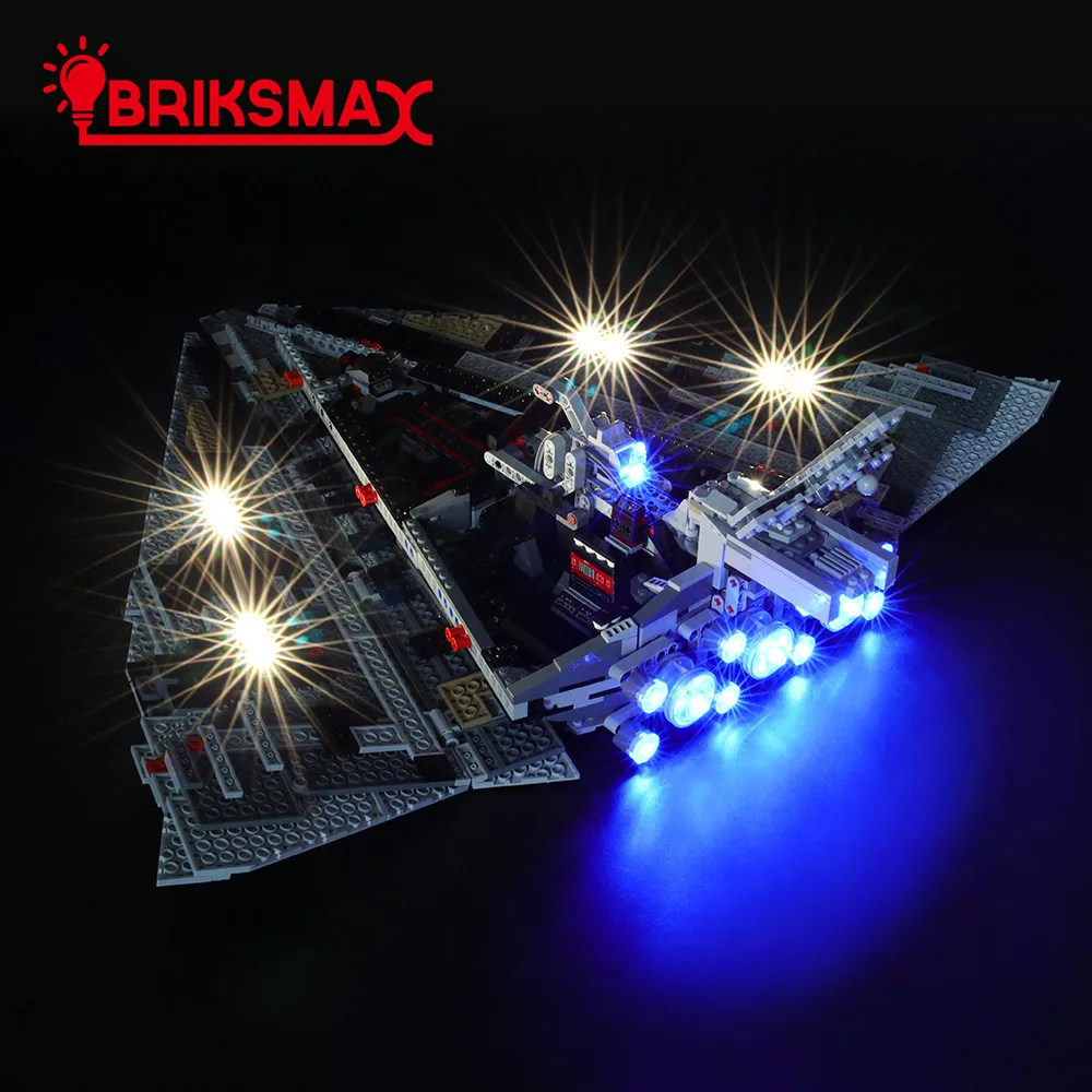 Светильник BriksMax для первого заказа, конструктор Звездного разрушителя, светильник, совместимый с Falcon 75190(модель не входит в комплект