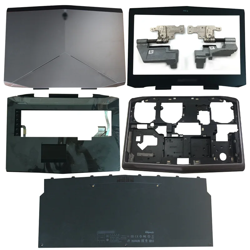 

NEW Laptop LCD Back Cover/Front Bezel/Hinges/Palmrest/Bottom Case/Bottom Door HDD Cover For Dell Alienware M18X R3 Series