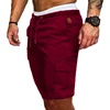 Men Elastic Drawstring Fitness Shorts Gym Training Running jogging Shorts Sport  Workout Clothing Beach Shorts Trunks Beachwear 3