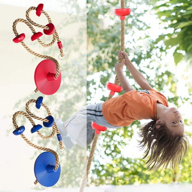 Jungle Gym Climbing Rope with Platforms and Disc Swing Seat Fitness Swing  Set Accessories Kids Swing Seat Toy - AliExpress
