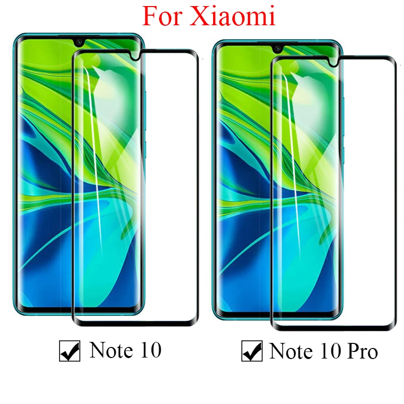 Защитное стекло для Xiaomi Mi Note 10 pro Защитная пленка для экрана note10 10pro xiaomei not10 glas 9h 3D
