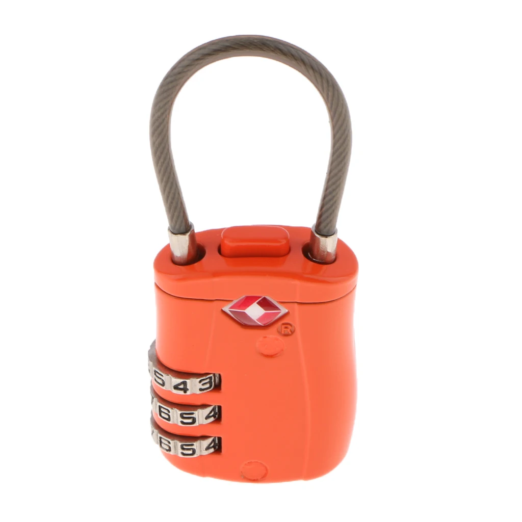 3 Digit Combination Lock Luggage Suitcase Padlock Password Reset Metal Code Lock Mini Coded Keyed Anti-Theft 