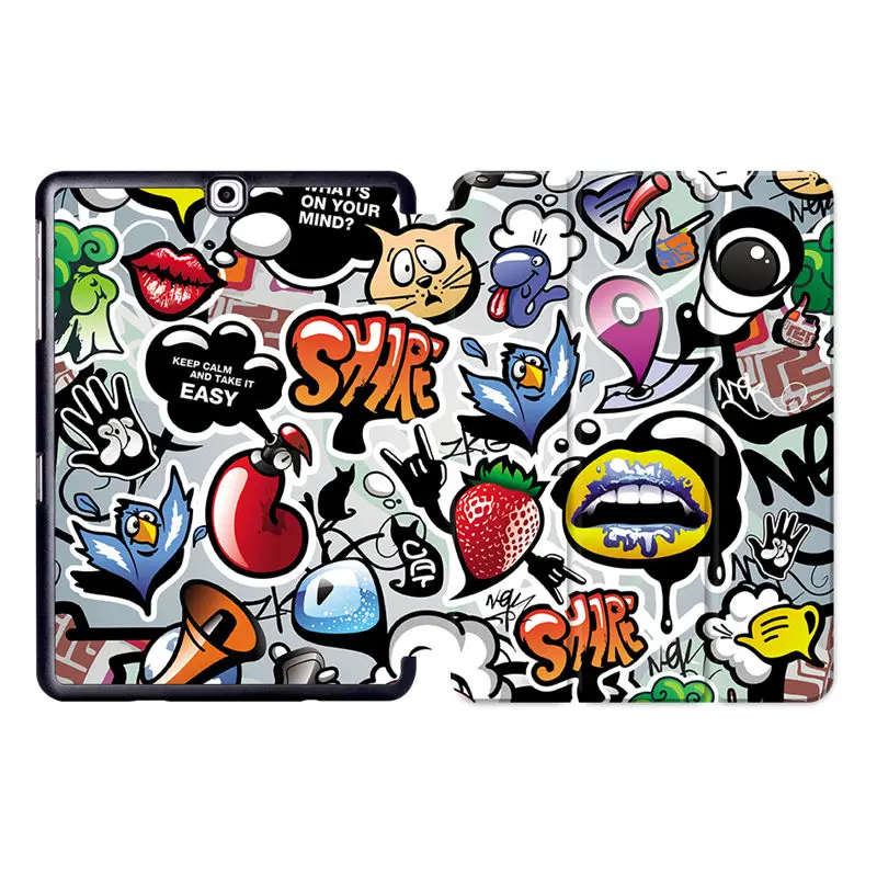 SS09 Sanmubaba чехол для Samsung Galaxy Tab S2 9,7 дюймов тонкий из искусственной кожи с откидной подставкой смарт-чехол для планшета funda T810 T813 T815 T819 - Цвет: SS09