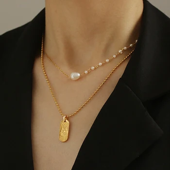 

2Pcs Handmade 100% Nature Pearl Jewelry Sets Natural Freshwater Pearl Necklace Bracelet Set Fashion Women Jewelry Wedding Gift