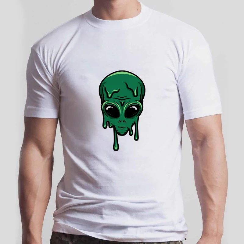 

Melting Alien Ulzzang Tshirt Korean Style Top Tees Men Aesthetic Harajuku T Shirt Women Ullzang Vintage Graphic T-Shirt Funny