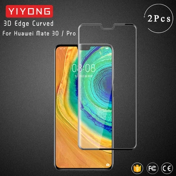 

YIYONG 3D Edge Curved Glass For Huawei Mate 30 Pro Tempered Glass P30 Pro Screen Protector For Huawei Mate 20 Pro Mate30 Glass