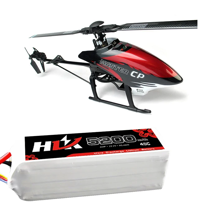 US $417.73 High Performance 5200mAh Lipo 6S 45C Battery Rc Heli