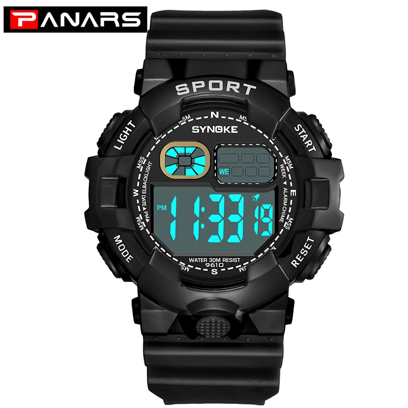 

SYNOKE Military Watch Men S Waterproof Shock Sport Digital Watches For Men LED Alarm Large Dial Electronic Clock Relogio Reloj