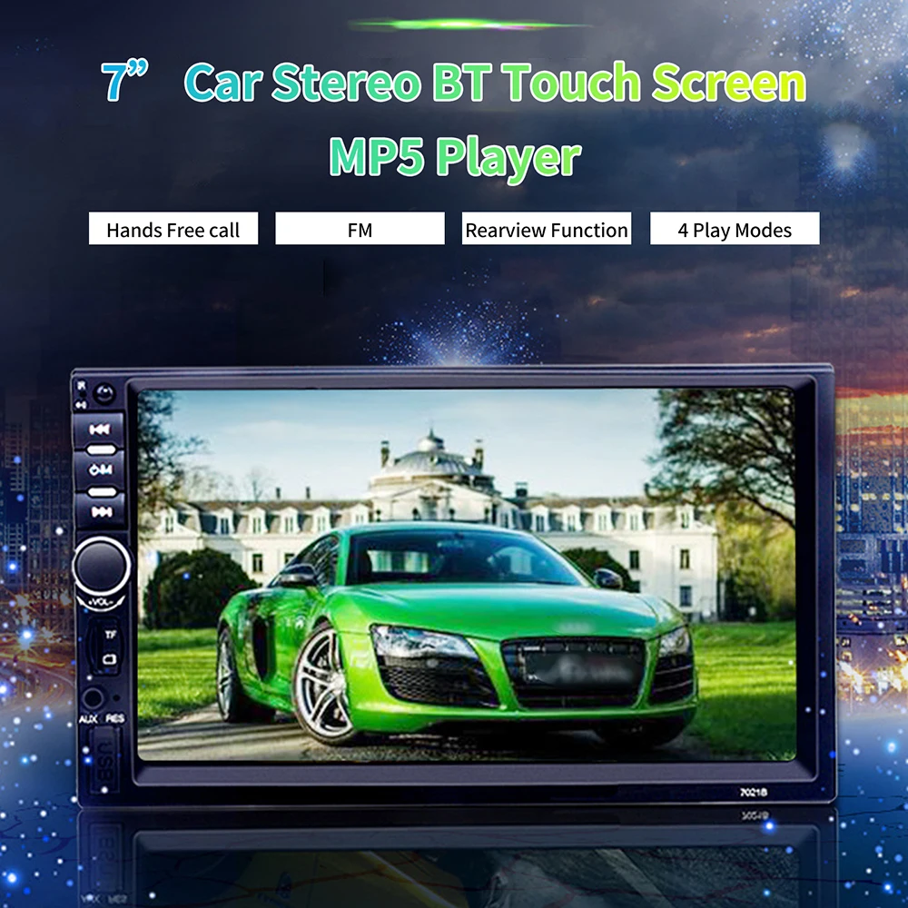 BT Car Stereo Audio MP5 Player Rearview Function FM Radio with Remote Control 7'' Touch Screen 4 Play Modes | Автомобили и