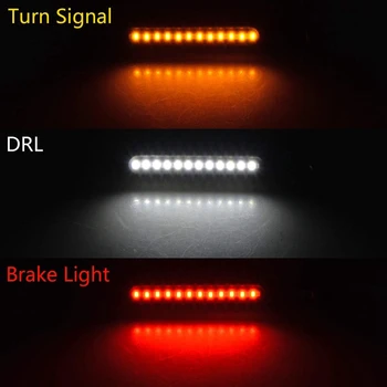 

1 Set Motorcycle Led Flush Mount Turn Signal Indicator Blinker Light Front And Rear Running Brake Turn Signal Light