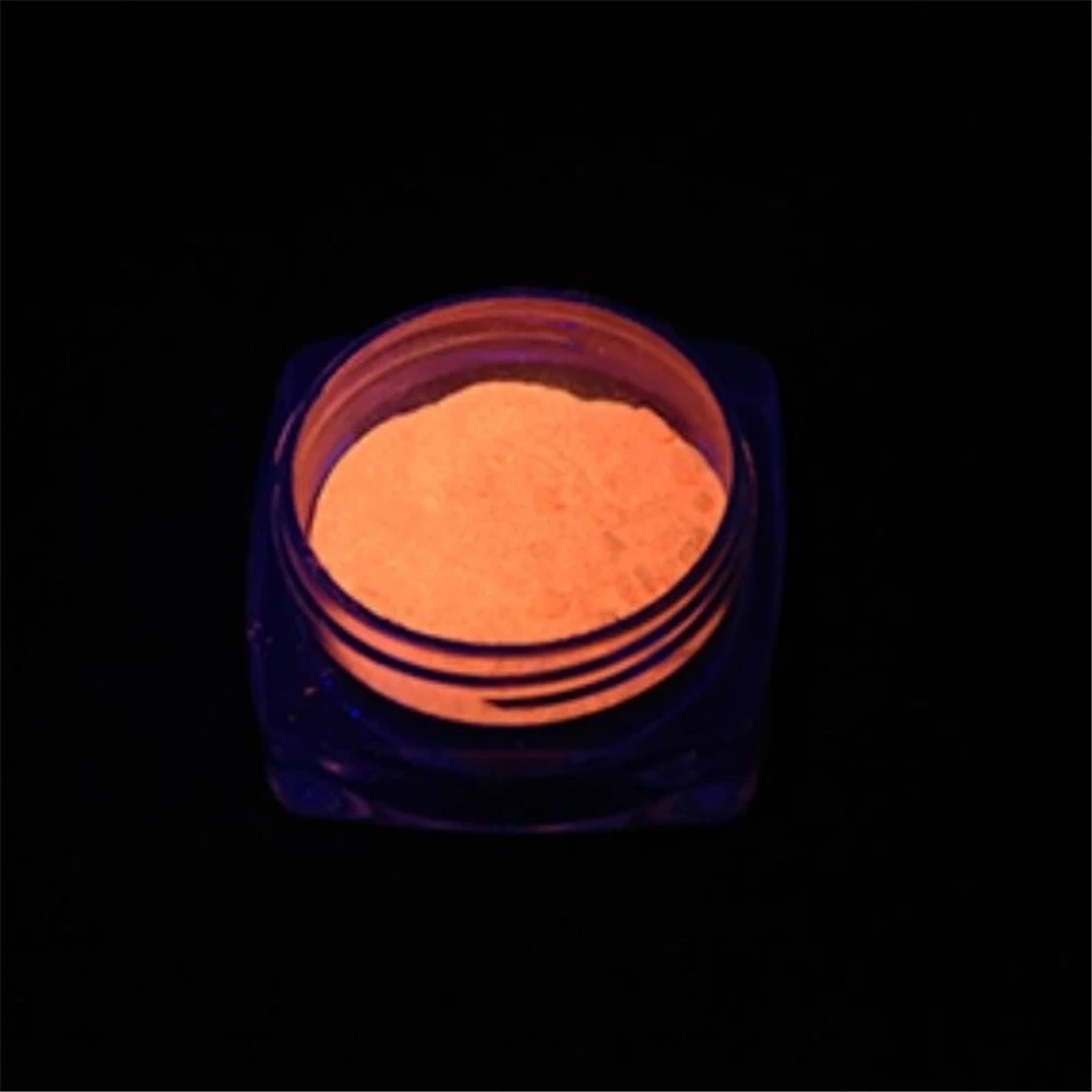 6 шт./компл. Цвет RandomFluorescence ногтей Блеск порошок светильник световой на очень тонком каблуке светящиеся пигмент