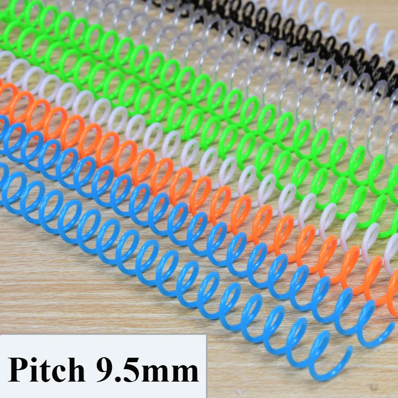 Plastic Binding Coil Loose Leaf Binding Coil Plastic Binding Rings Notebook Accessories 20PCS 30-hole Notebook Binding Spiral Ring Book Single Wire Ring Single Coil