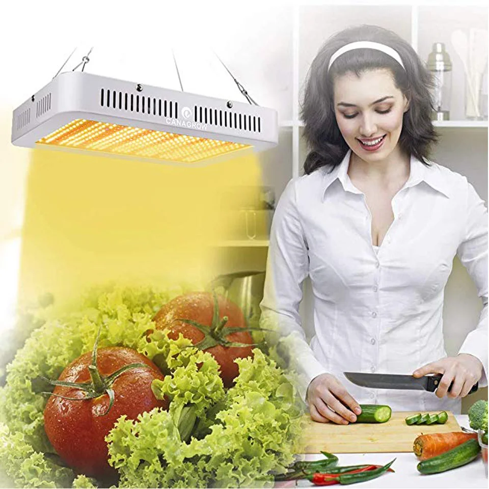 LED Grow Light 1000W Full Spectrum 3500K Sunlight& Red UV For Indoor Greenhouse Hydroponic Growth Garden Flowering Planting