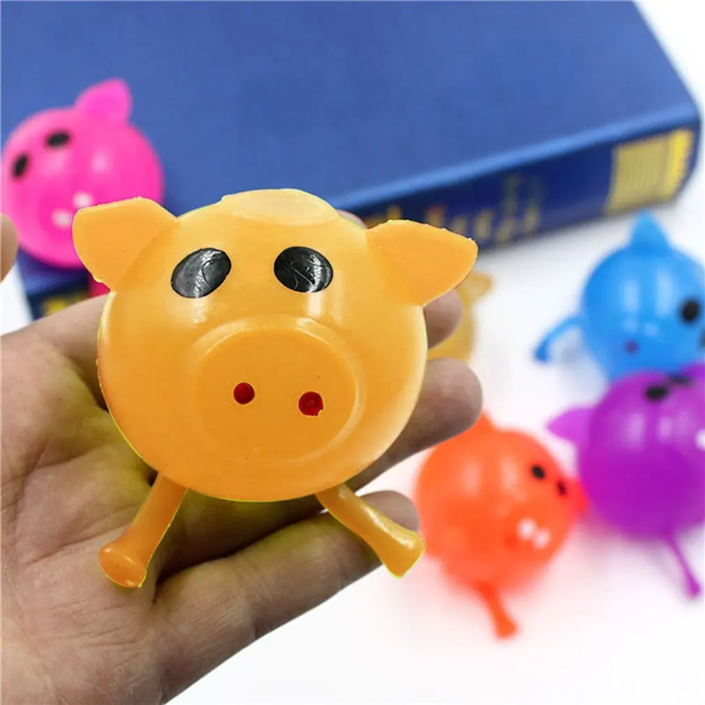 Детские игрушки Jello Pig милый антистресс Splat водный мяч-свинка вентиляционная игрушка вентилируемая липкая свинья Нетоксичная прозрачная рельефная игрушка для снятия стресса
