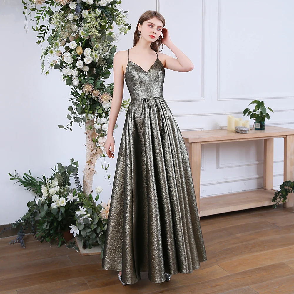 SSYFashion, новинка, простое сексуальное вечернее платье, для банкета, v-образный вырез, открытая спина, сверкающие Длинные вечерние платья, на заказ, Vestidos De Fiesta