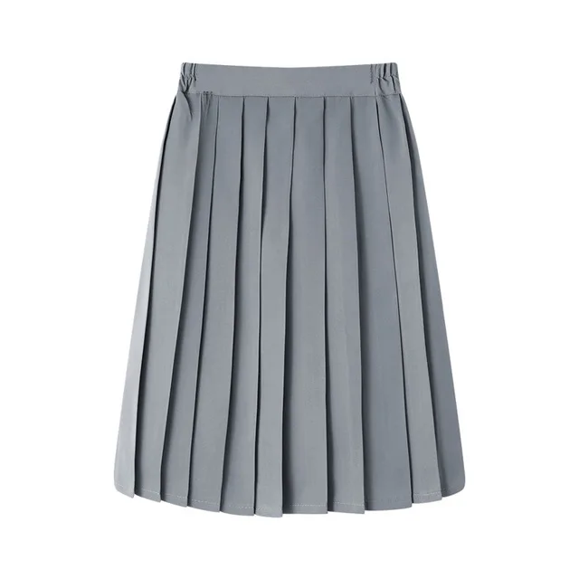 Midi Gray Skirt Косплей Гермиона Грейнджер юбка аниме Поттер Гермиона короткая плиссированная шерстяная юбка Гриффиндор Поттер Cos костюм подарки дропшиппинг - Цвет: Midi Gray Skirt