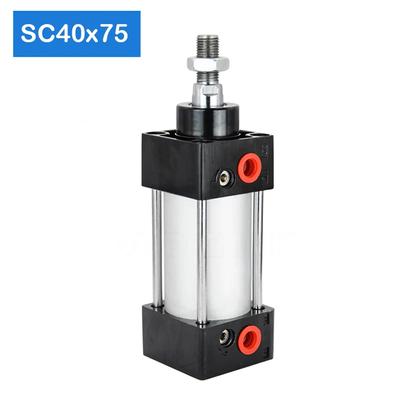 SC40X75 40mm Bore 75mm Stroke Clamping Double Acting Pneumatic Price Actuator Air Piston Pump Manufacturer Small Cylinder |