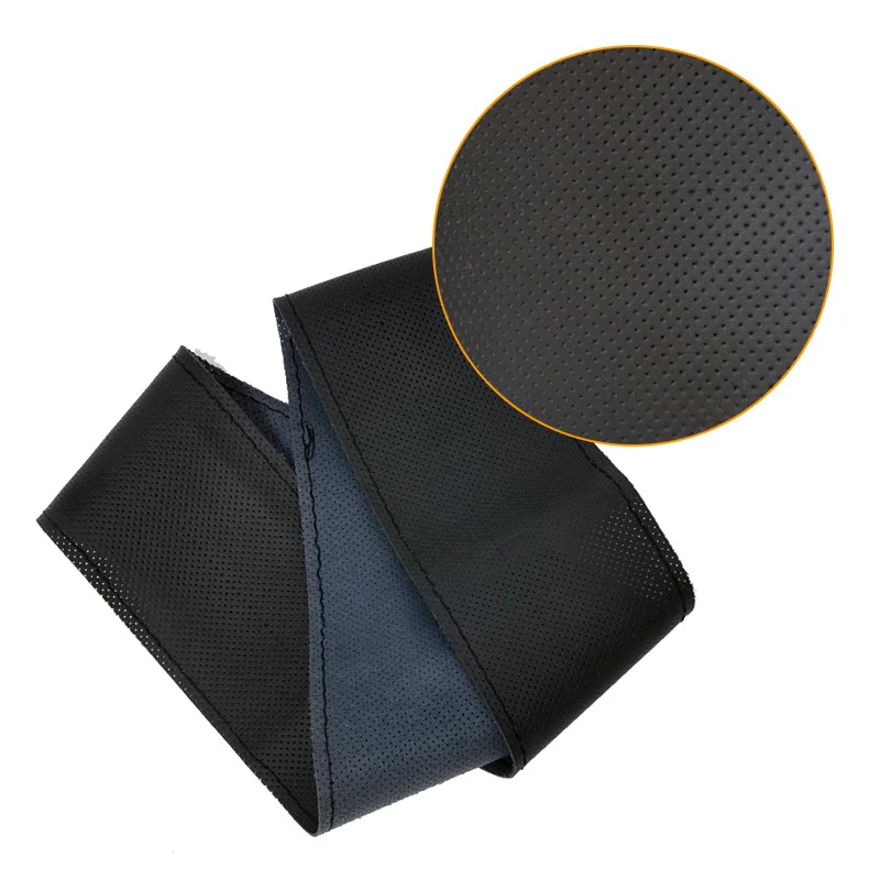 Auto Steering Wheel Covers 36 38 40 42 44 45 47 49 50cm diameter large size Braid on truck bus van steering cover Hand Sewing