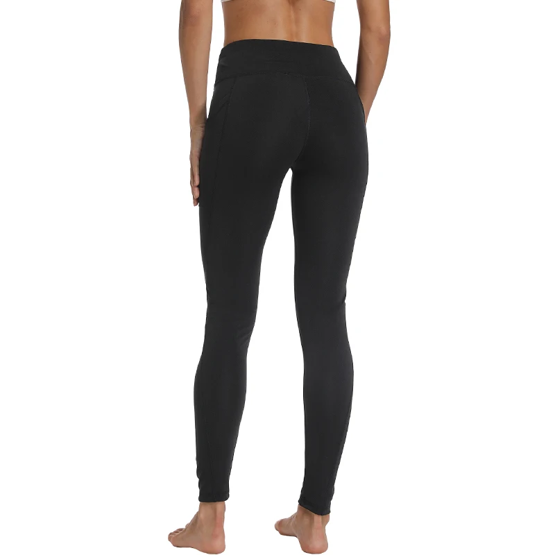 Pocket Solid Sport Yoga Pants High Waist Solid color Sport Leggings Fitness Women Leggings Training Running Pants Sportswear