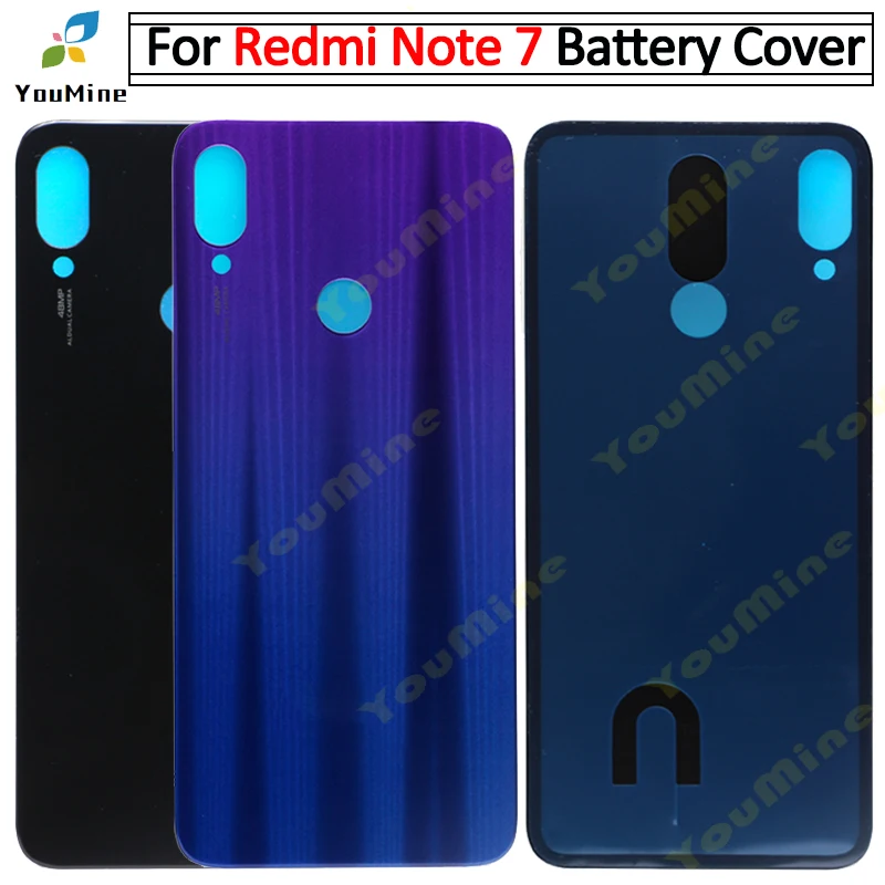 Для xiaomi redmi note 7 задняя крышка батарейного отсека чехол задняя дверца-крышка запасная часть для redmi note 7 задняя крышка корпуса