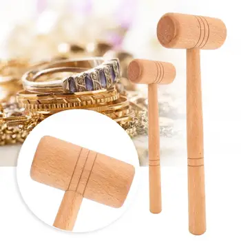 

2Pcs/Set Hammer Wooden DIY Making Repair Jewelry Metal Processing Tool for jewelry making