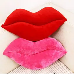 Плюшевые игрушки сексуальные губы красная Подушка двухсторонняя подушка с рисунком «губы» поясничная Подушка Свадебный подарок товары