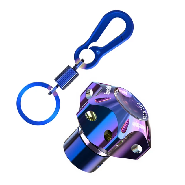 Universal Motorcycle Keychain Modified Key Cover CNC Key Bit Pentagonal Hexagon Key Head Cover Decorative Key Ring Car Accessory Hexagon set 1