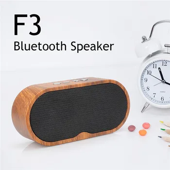 

Bluetooth Speaker Wood Grain Retro Portable Wireless Speakers Loudspeaker TF Card Gift MP3