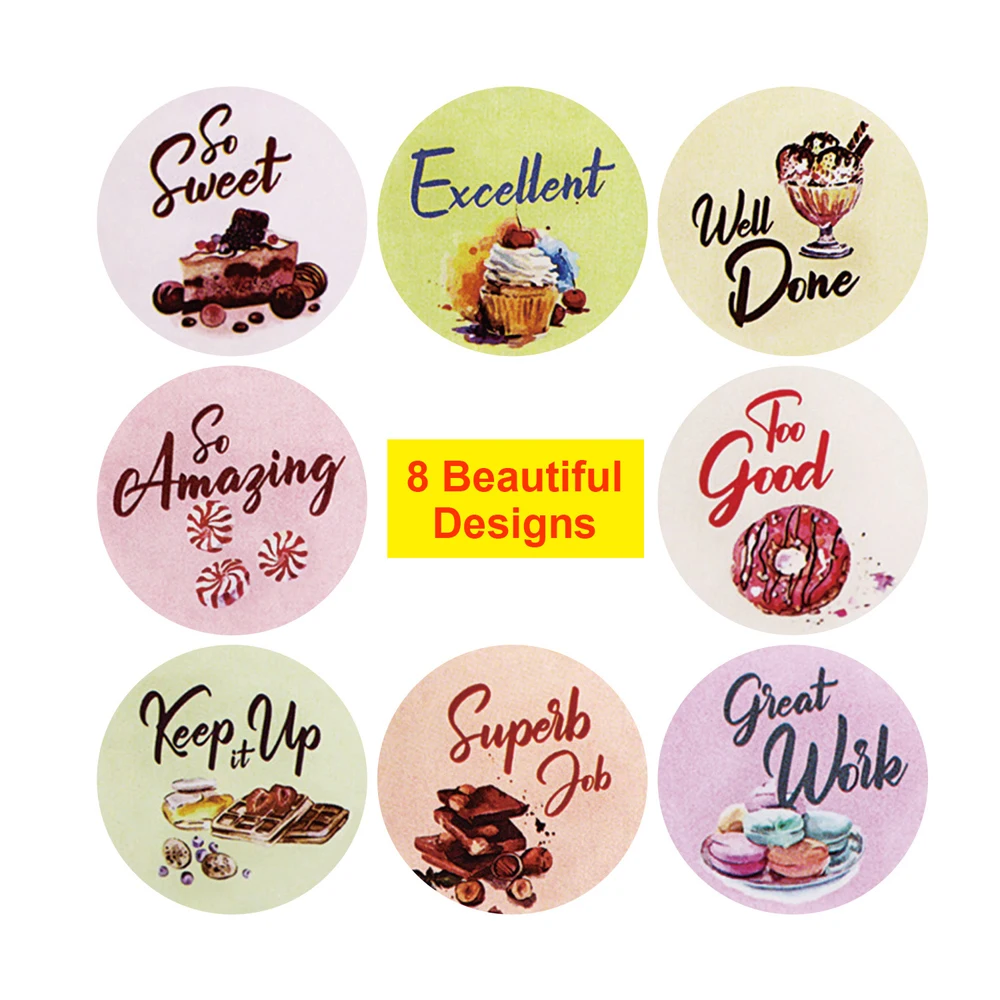 Scrapbooking & Stamps luxury 50-500 Pcs Reward Stickers Motivational Stickers Roll for Kids for School Reward Students Teachers Cute Animals Stickers Labels crafting rubber stamps