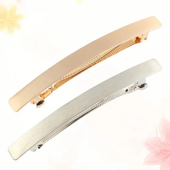 

4pcs Women Bobby Pins Fashion Hairpins Duck Bill Hair Clip Barrettes Hair Jewelry for Women Girls (2pcs Gold, 2pcs Silver)