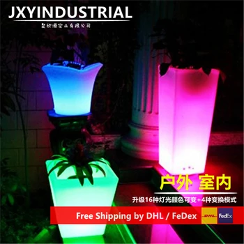 

Outdoor Indoor waterproof 24Keys Remote Mambo illuminated LED Glow plant pot furniture Lamp,LED Stand Ice holder