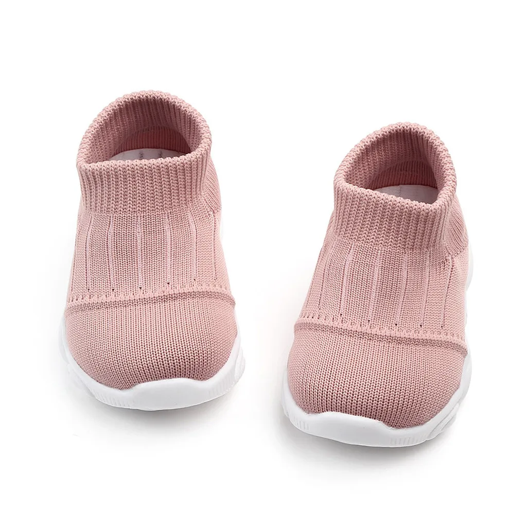 JAYCOSIN Baby Sneakers Fashion Children Flat Shoes Infant Kids Baby Girls Boys Solid Stretch Mesh Sport Run Sneakers Shoes