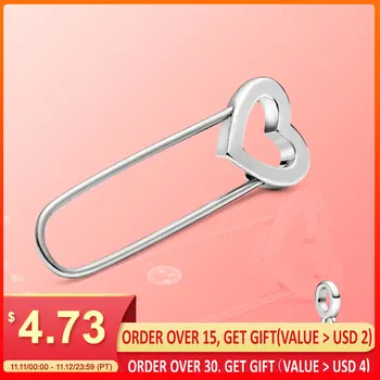 

925 Sterling Silver charm Love brooch "Suitable For Women wear Fit Original Bracelet DIY " Fashion Jewelry