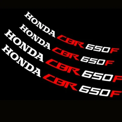 Для honda cbr10001000rr 600600r 300R CBR650F мотоциклетные наклейки на колеса Водонепроницаемый Светоотражающие накладки для обода спереди и сзади на заказ внутренний обод - Цвет: CBR650F