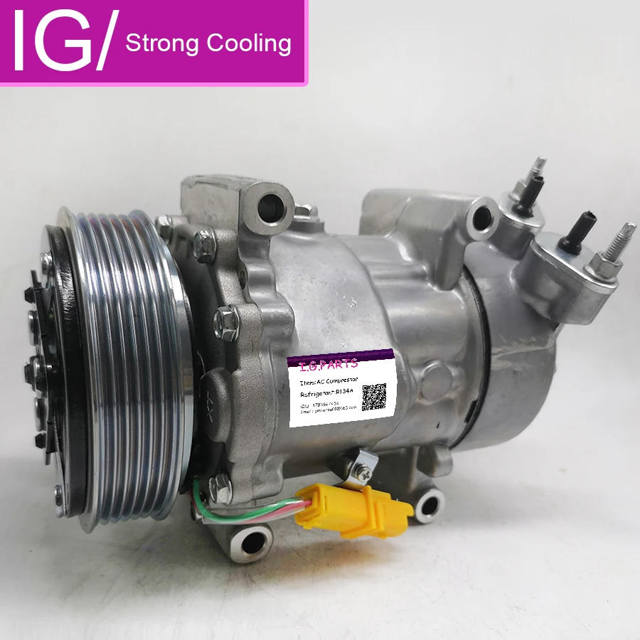 Для компрессора переменного тока для Peugeot 206 307 6453LS 6453JL 6453JP 9646273380 9655191580 9684480480