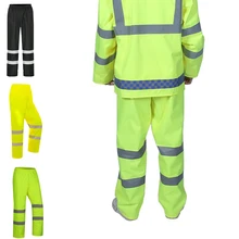 

Men's Fluorescent Yellow-green Glowing Reflective Rain Pants 61