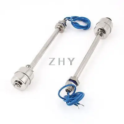 

2 x ZS15010 5.9inch Liquid Water Level Sensor Stainless Steel Floating Switch