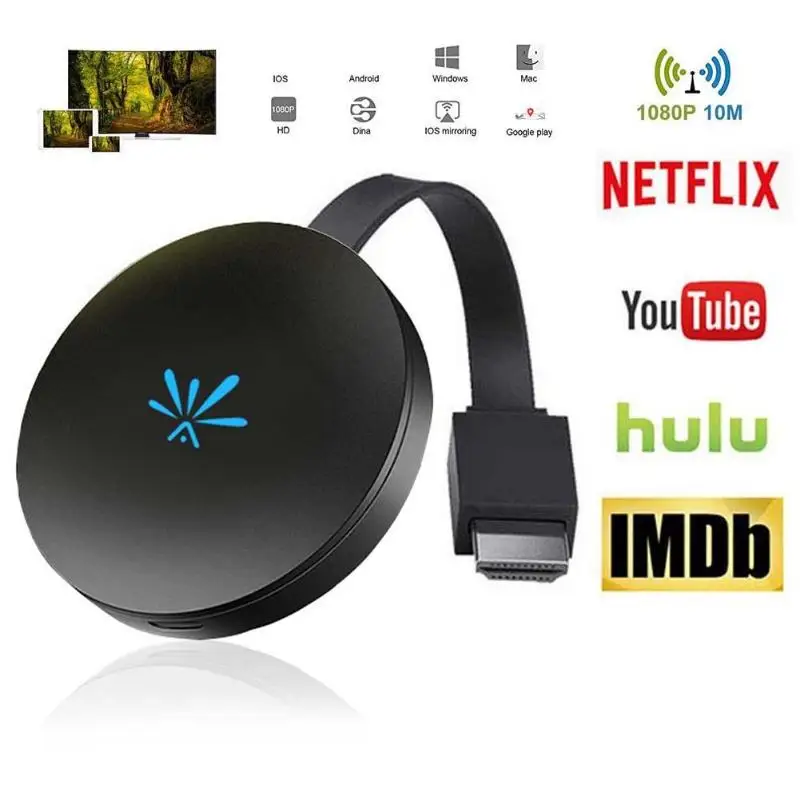 G6 Google Chromecast tv Stick беспроводной ключ с дисплеем приемник 2,4 ГГц/5 ГГц видео Wifi ТВ дисплей стандарты Chromecast