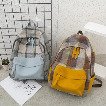 

Double Shoulder Schoolbag Student Large Capacity Usb Charging Old School Girl Schoolbag