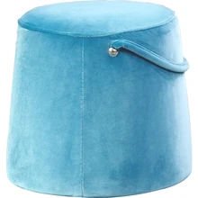 Тканевый художественный диван-табурет Северная Европа бытовой круглый табурет карликовый стул для макияжа маленький табурет Современная оригинальность Сменная обувь