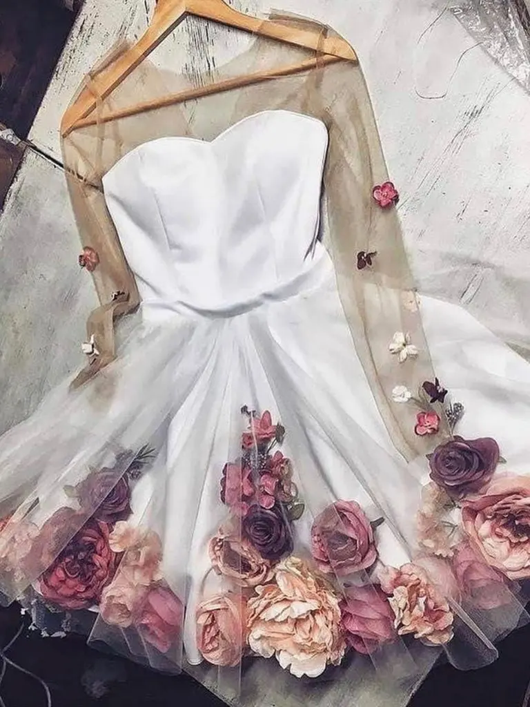 Pretty 3D Flower Lady Cocktail Dresses ...