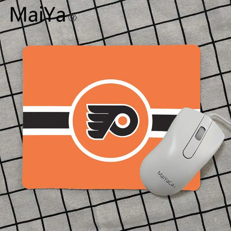 No Lock Edge18x22cm Maiya высокое качество Philadelphia Flyers коврик для мыши геймерская игра коврики Лидер продаж подставка под руку мышь - Цвет: No Lock Edge18x22cm