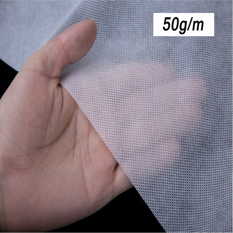 10m/lot Nonwoven Fusible Interlining Back Glue Clothlined Interfacing