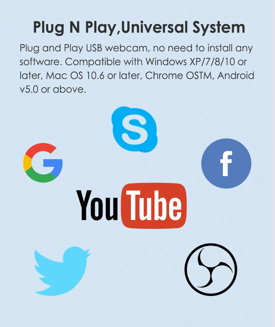 HD 1080P Webcam, PAPALOOK AF925 Autofocus Web Camera With Microphone 5-layer Glass Len, USB Plug Webcam For Computer Mac Laptop