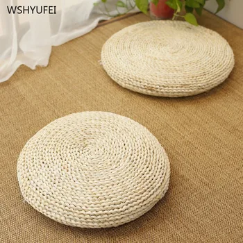 

Manual corn skin garden home bedroom straw futon yoga cushion bay window tatami balcony bay window round cushion free mail