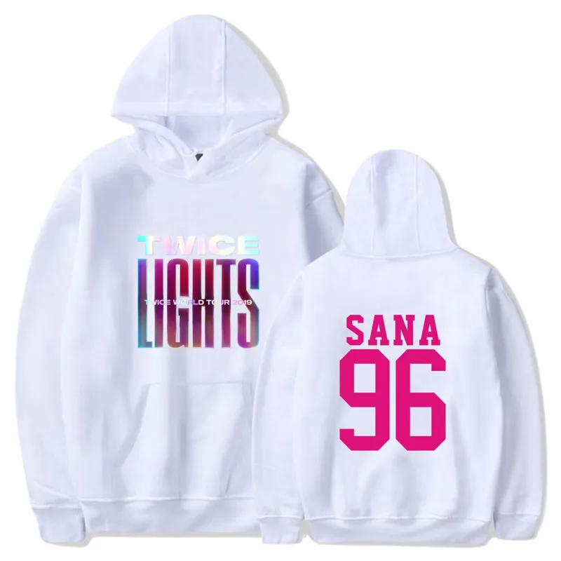 Kpop Twice Hoodie And Pants Set - 4th World Tour Merchandise Sweatsuit Tzuyu Momo Sana