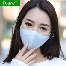 Tcare1Pcs модные девушки лицо рот маска против пыли фильтр ветрозащитный рот муфельной бактерии доказательство маски для лица для защиты от гриппа уход многоразовые