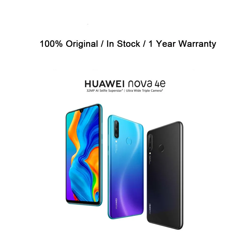 HuaWei Nova 4e P30 Lite смартфон экран 6 15 дюймов Android 9 0 32 Мп + 24 МП | Мобильные телефоны и