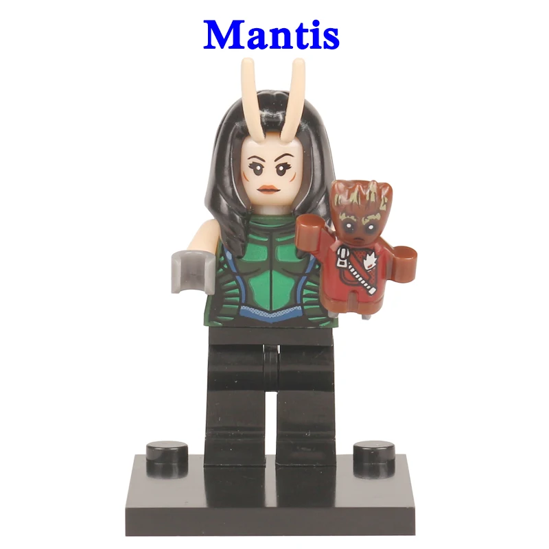 1 шт. фигурка супергероя Мститель конец игры капитан Марвел муравьица ОСА Скарлет ведьма строительные блоки игрушки-Халк для детей - Цвет: Mantis