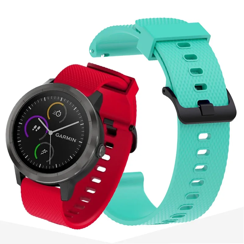 Сменный ремешок для наручных часов Garmin Vivoactive3 Vivoactive 3 спортивный силиконовый